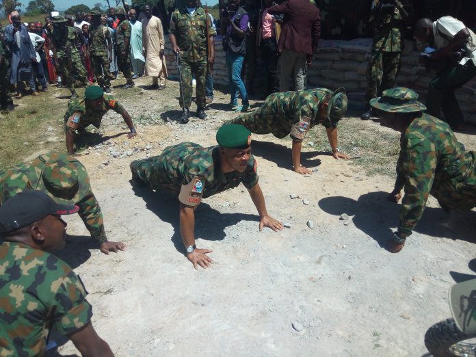 PHOTO: STF boss boost troops moral in the fight against insurgents