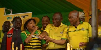 Zuma, Ramaphosa rally together ahead of May elections