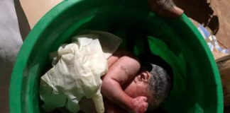 Day-old baby dumped at Catholic Church gate
