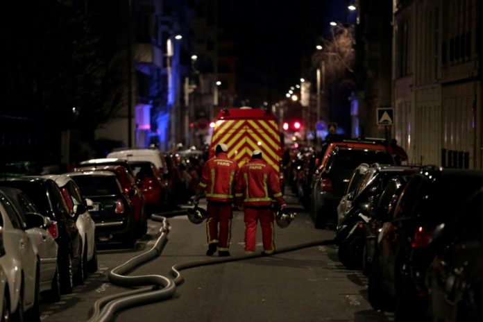 Seven people died and another was seriously injured in a fire which ripped through a building in a wealthy Paris neighbourhood on Monday night, the fire service said. The blaze in the French capital's trendy 16th arrondissement also left 27 people -- including three firefighters -- with minor injuries. 