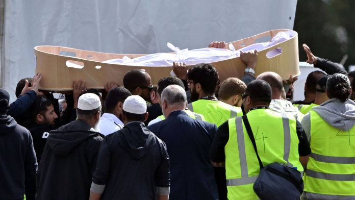 Father and son buried in first funerals for Christchurch mosque attack victims