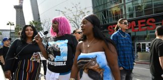 Tens of thousands remember slain rapper Nipsey Hussle