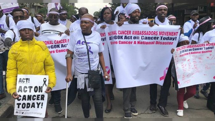 Kenyans protest to pressure government to declare cancer a national disaster