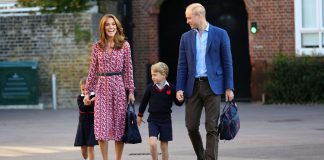Princess Charlotte arrives for first day of school