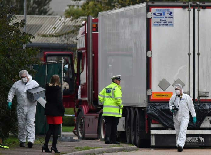 UK police say 39 found dead in truck were Chinese