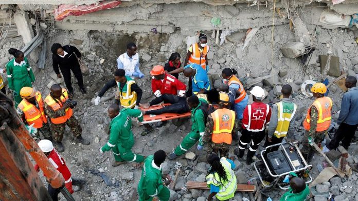 Skynewsafrica Kenya story building collapse: 10 dead, 20 inured, 30 missing - Police