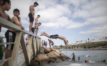 sky news africa Moroccans swim, sing, reconnects as lockdown lifts