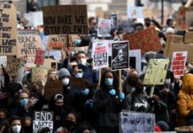 sky news africa Thousands gather for Black Lives Matter protests across UK