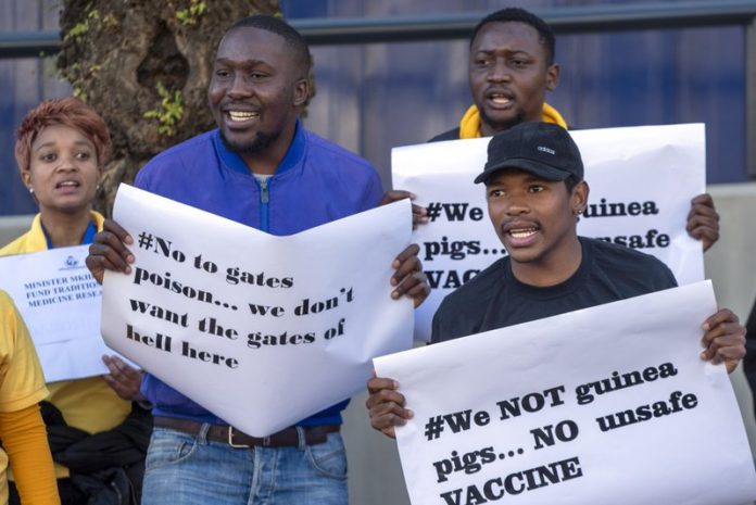 sky news africa Protest versus Africa’s 1st COVID-19 vaccine test shows fear