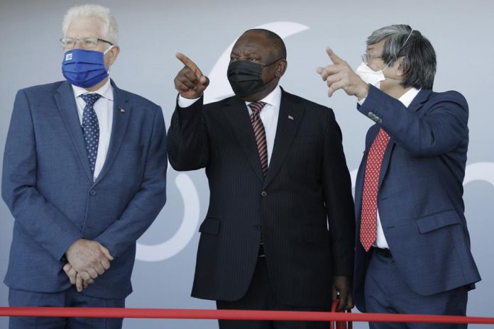 sky news africa South African president launches vaccine manufacturing plant