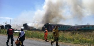 Watch video of a deadly train crash in Pretoria South Africa