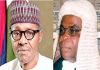 images of chief justices of nigeria and buhari