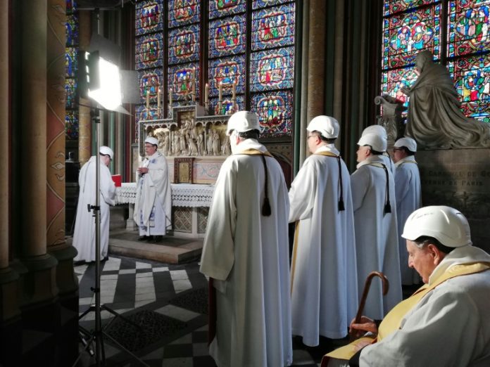 Paris's Notre-Dame holds first mass since devastating blaze