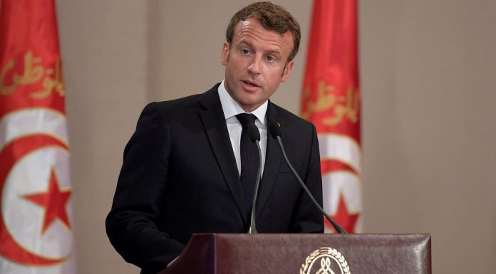 French President Macron extols late Tunisian President