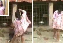 Nigerian woman who locks boy in dog cage now in Police net