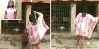 Nigerian woman who locks boy in dog cage now in Police net
