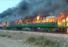 65 dead in the wake of cooking stoves detonate on Pakistan train