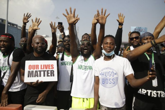 sky news africa Nigeria protesters demand police reforms for sixth day