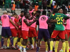 sky news africa Cameroon stop Gambia to roar into semis